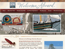 Tablet Screenshot of michiganmaritimemuseum.org